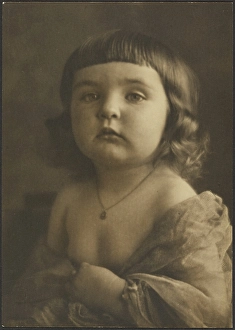 Gauze Prints: Portrait of a Child in Gauze, 1919. Creator: Louis Fleckenstein