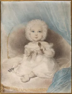 Specs Prints: Portrait of a child with a Lorgnette