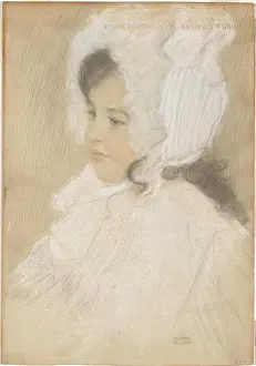 Gustav 1862 1918 Prints: Portrait of a Child (Marie Moll), 1902-1904. Creator: Klimt, Gustav (1862-1918)
