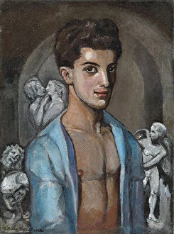 Diaghilev Collection: Portrait of the choreographer and ballet dancer Leonide Massine (1896-1979)