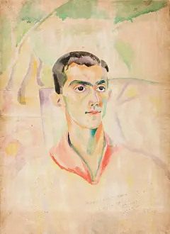 Delaunay Prints: Portrait of the choreographer and ballet dancer Leonide Massine (1896-1979)
