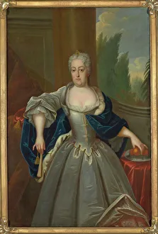 Royal Castle Prints: Portrait of Christiane Eberhardine of Brandenburg-Bayreuth (1671-1727)
