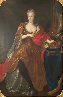 Jewels Prints: Portrait of Christine of Poland, 1761-1860. Creator: Unknown