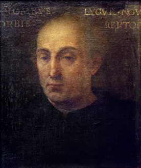 Images Dated 10th December 2014: Portrait of Christopher Columbus, 1556. Artist: Dell Altissimo, Cristofano (1525-1605)