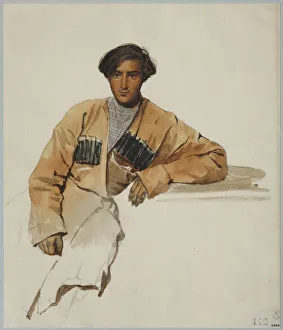 Grigori Grigorievich 1810 1893 Prints: Portrait of Christophor Dmitrievich Sanikidze