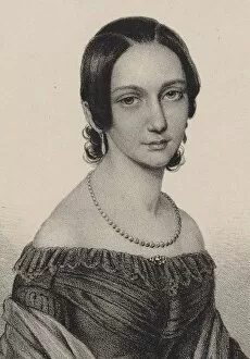 Clara Schumann Collection: Portrait of Clara Schumann (1819-1896), 1838