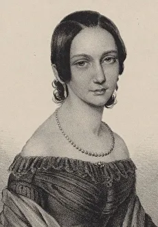 Brandt Prints: Portrait of Clara Schumann (1819-1896), 1838