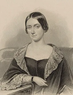 Clara Wieck Prints: Portrait of Clara Schumann (1819-1896), c. 1850