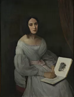 Clara Schumann Collection: Portrait of Clara Wieck-Schumann (1819-1896)