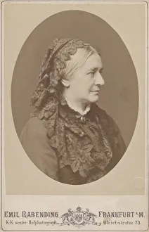 Clara Wieck Prints: Portrait of Clara Wieck-Schumann (1819-1896), 1883. Creator: Rabending, Emil (1823-1886)