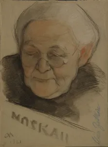 Images Dated 14th June 2013: Portrait of Clara Zetkin (1857-1933), 1921. Artist: Andreev, Nikolai Andreevich (1873-1932)