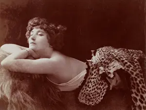 Colette Prints: Portrait of Colette (1873-1954), c1909. Creator: Reutlinger, Leopold-Emile (1863-1937)