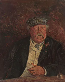Flat Cap Prints: Portrait of Colonel La Villette, 1911. Creator: Maxime Emile Louis Maufra