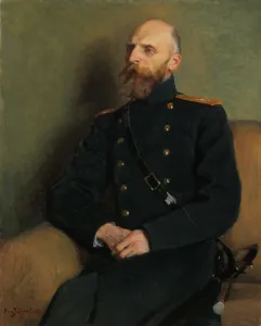 Portrait of Colonel R. Schulman. Creator: Eero Jarnefelt