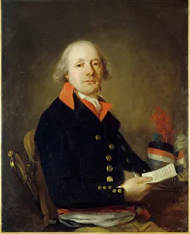 Commissioner Prints: Portrait of commissioner of war in year IX
