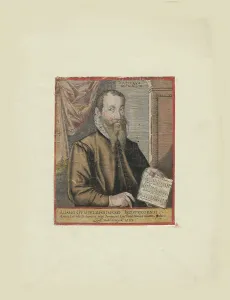 Dominicus 1560 1612 Prints: Portrait of the composer Adam Gumpelzhaimer (1559-1625)