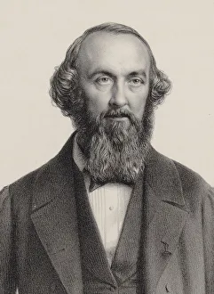 Portrait of the Composer Adrien de La Fage (1801-1862). Creator: Alophe, Marie-Alexandre Menut