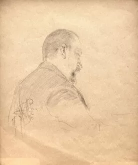 Portrait of the composer Alexander Glazunov (1865-1936), 1896