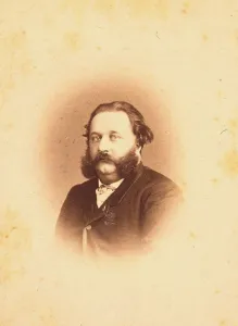 Portrait of the Composer Alfred Jaell (1832-1882), 1866. Creator: Photo studio Paetz