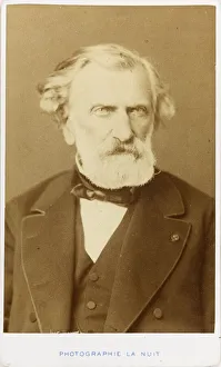 Portrait of the composer Ambroise Thomas (1811-1896). Creator: Liebert