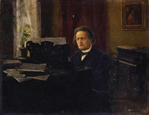 Images Dated 15th June 2010: Portrait of the composer Anton Rubinstein, late 19th century(?). Artist: Mikhail Yarovoy