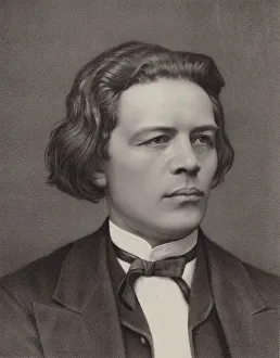 Portrait of the composer Anton Rubinstein (1829-1894), 1840. Creator: Engelbach, Georg (1817-1894)
