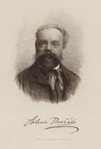 Dvorak Prints: Portrait of the composer Antonin Dvorak (1841-1904), 1889