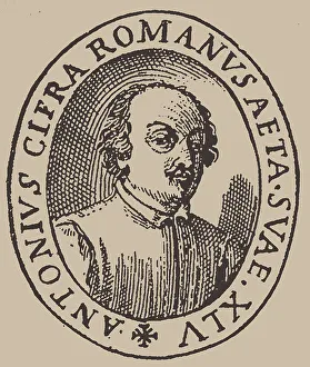 Portrait of the composer Antonio Cifra (1584-1629). Creator: Anonymous