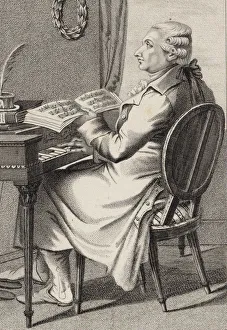 Portrait of the composer Antonio Sacchini (1730-1786), 1820. Creator: Rados, Luigi (1773-1840)