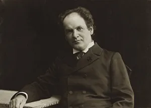 Enna Prints: Portrait of the composer August Enna (1860-1939). Creator: Riise, Frederik (1863-1933)