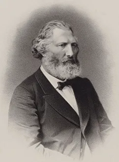 Portrait of the composer Auguste Francois Morel (1809-1881), ca 1860