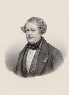 Portrait of the composer Auguste-Mathieu Panseron (1796-1859), 1850. Creator: Noel