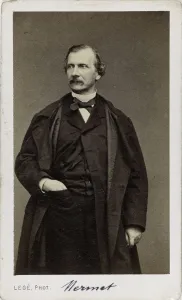 Portrait of the Composer Auguste Mermet (1810-1889). Creator: Legé