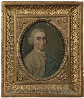 Portrait of the composer Baldassare Galuppi (1706-1785), 1751. Artist: Italian master Portrait of the composer Baldassare Galuppi (1706-1785), 1751. Artist: Italian master