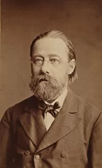 Prague Collection: Portrait of the composer Bedrich Smetana, 1878. Creator: Photo studio J. Mulac, Prague