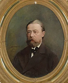 Portrait of the composer Bedrich Smetana. Creator: Anonymous