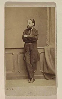 Portrait of the composer Bedrich Smetana, ca 1866. Creator: Photo studio H. Fiedler, Prague