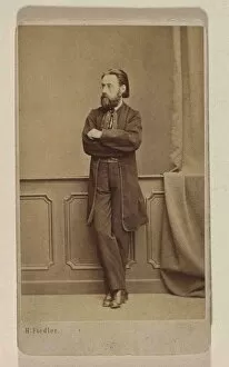 Prague Collection: Portrait of the composer Bedrich Smetana, ca 1866. Creator: Photo studio H. Fiedler, Prague