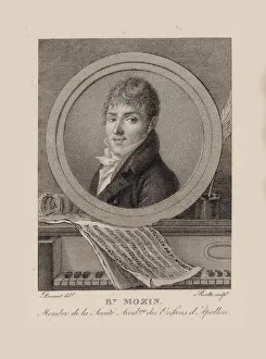 Portrait of the Composer Benoit Mozin (1769-1857), 1800. Creator: Ruotte, Louis Charles