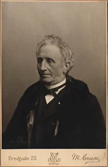 Portrait of the composer Carl Helsted (1818-1904). Creator: Photo studio M. Cruse