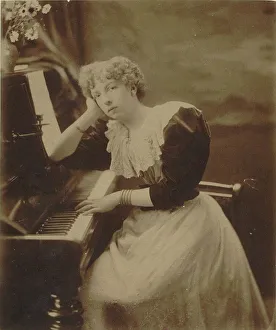 Portrait of the composer Cecile Chaminade (1857-1944), 1890