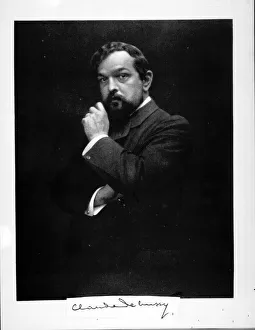 Debussy Prints: Portrait of the composer Claude Debussy (1862-1918), 1900s