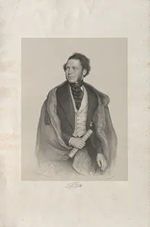 Portrait of the composer and conductor Gottfried von Preyer (1807-1901), 1845