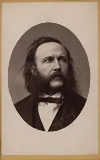 Portrait of the composer and conductor Johann von Herbeck (1831-1877), c. 1870. Creator: Luckhardt, Fritz (1843-1894)