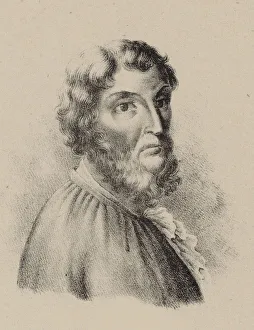 Morales Prints: Portrait of the Composer Cristobal de Morales. Creator: Anonymous