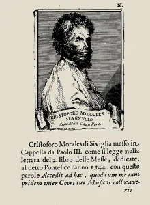 Morales Prints: Portrait of the Composer Cristóbal de Morales