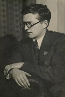 Russian National Library Collection: Portrait of the composer Dmitri Shostakovich (1906-1975), 1940