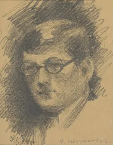 Portrait of the composer Dmitri Shostakovich (1906-1975), 1935