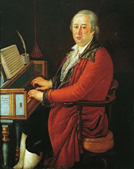Cimarosa Prints: Portrait of the composer Domenico Cimarosa (1749-1801)