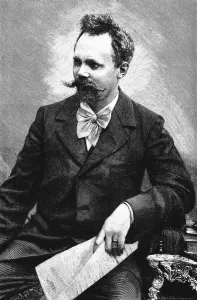 Portrait of the Composer Engelbert Humperdinck (1854-1921). Creator: Brend amour, Richard